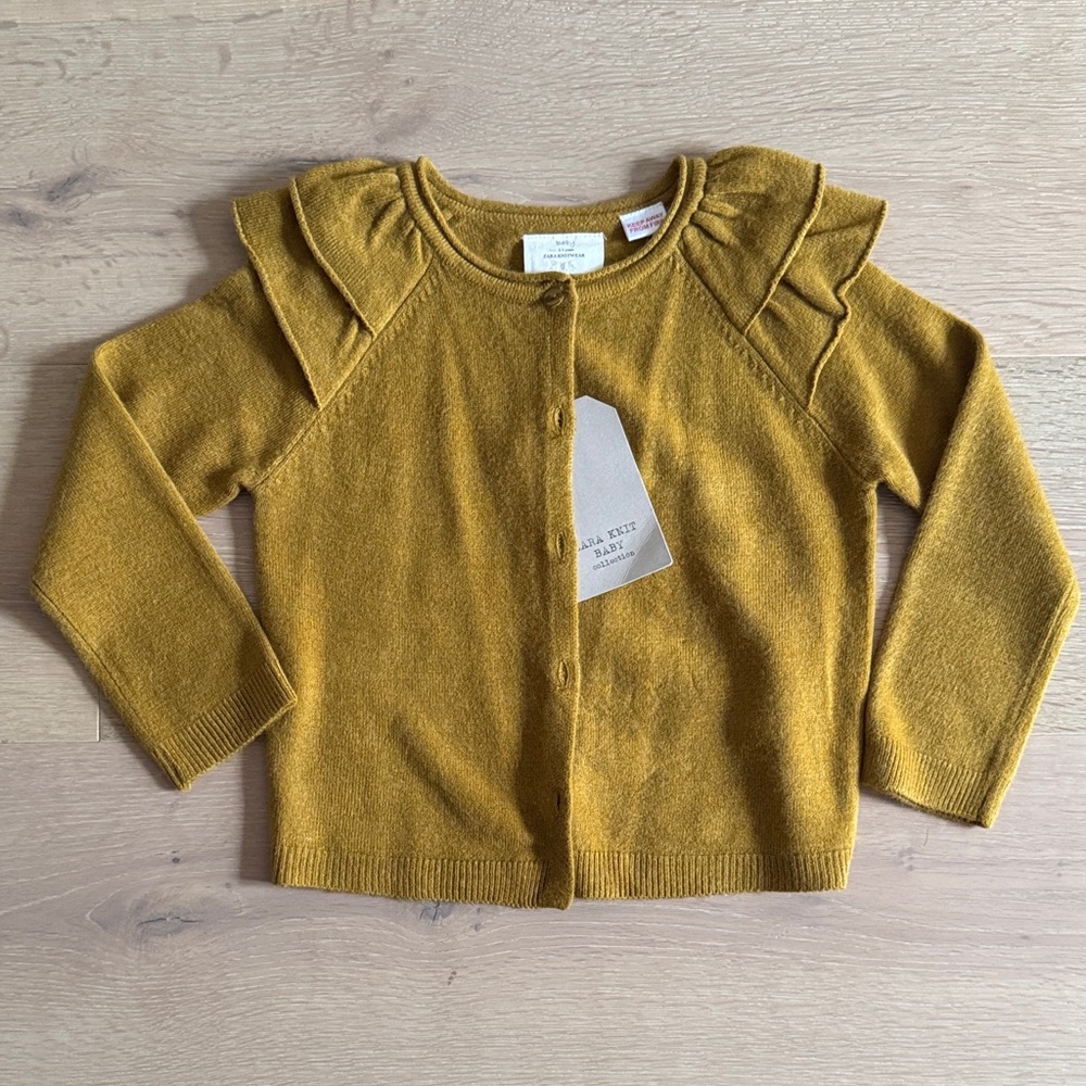 Zara Stylish Mustard Kids Cardigan
